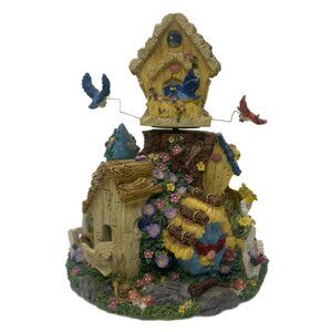 Vintage Music Box Plays "I Whistle a Happy Tune" Features Birds in a Tree House